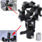 Soporte de flash universal 3 en 1 con 2 agujeros para sombrillas, para trípode de cámara, reflectante, caja suave, difusor Speedlite