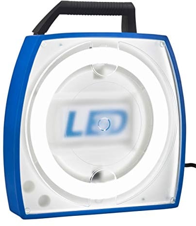 HEDI AL20LED Profi LED Arbeitsleuchte | tauschbares Leuchtmittel | 20 Watt / 2000 Lumen Leistung | 5 Meter Anschlusskabel | Lichtschalter am Gehäuse | integrierte 4-fach Steckdose | EEK A+