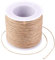 Airssory 100 m / 328ft Corde de Chanvre Corde de Chanvre Ficelle Matériel de Perlage 1 Pli pour la Fabrication de Bijoux DIY Crafings Tenture Murale Projet d'art Décoration De Fête À La Maison - 1mm