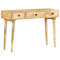Table Console VidaXL 115x35x76 cm, Bois de Manguier Massif, Rustique, Brun, Table d'Entrée, Salon, Couloir, Sous Miroir