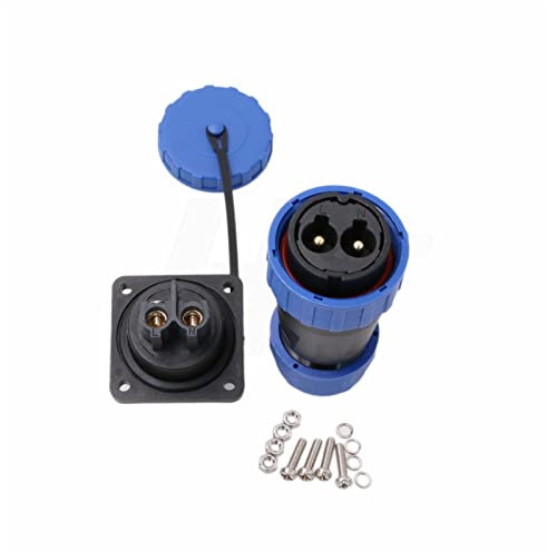 HangTon TY28 2 Pin 45A Aviation Waterproof Power Connector Männlich Weiblich Kabel Stecker Buchse Schraube-Crimp Lötfrei Quick-Disconnect für Outdoor Solar Truck Gerät