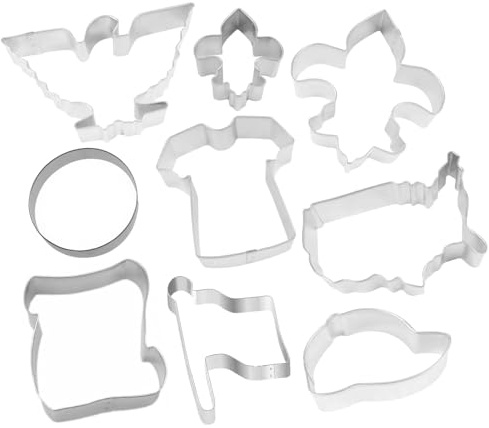9 PC Boy Club Cookie Cutter Set for Treats & Cookies