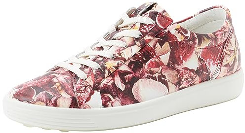 ECCO Soft 7 W Longlace Zapatillas para Mujer, Multi Flower, 38 EU