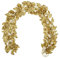 3 Stück Weihnachten Girlande Glitzer, 183cm Stechpalme Blätter Girlande, Weihnachten deko Glitzer, Weihnachten Blätter Ornament Gold Girlande Hängepflanze für Weihnachtsbaum Neujahr Ornamente