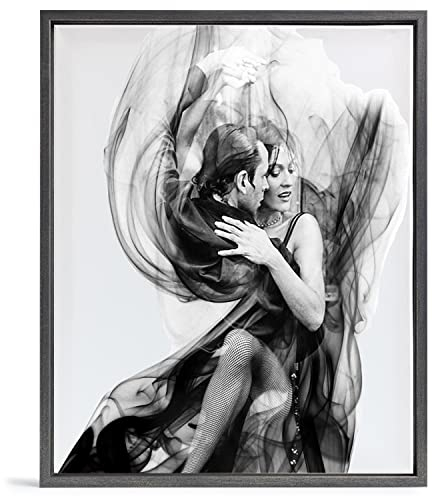 Bilderrahmen Leerrahmen für Leinwand Bilder auf Keilrahmen | Format 100x150 cm in Stahl Optik