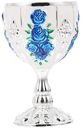 Operitacx Verre à Vin Blanc Calice Royal Du Roi Thé Turc Gobelet Calice Coupe à Vin De Collection Calice De Vin Rouge De Fête Coupes à Vin Calice Coupe De Vin Rétro Fantaisie Métal Globe