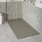 KOES - Plato de Ducha de Resina Modelo VOIGA – 90x110 – Gris cuarzo RAL 7039