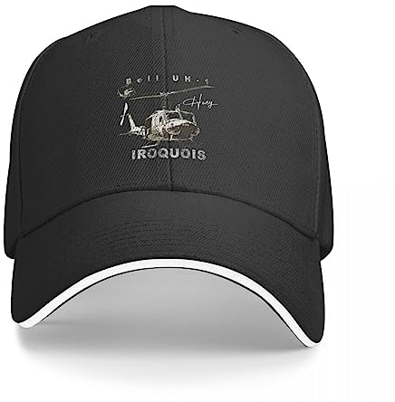 TQASER Basecap Bell UH 1 Irokesen Helikoptermütze Baseballmütze Hüte Baseballmütze Mütze Damen Herren Geschenk