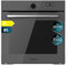 Cecotec Horno Integrable Multifunción 60cm Bolero Hexa AF316000 Glass Grey A 3400W, 81L Capacidad, 11 Funciones con Airfryer Master, Pizza Master, Steam Asisst, Steam EasyClean, 3D Cooking, Defrost