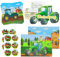 SHOWHEEL 12×Traktor Einladungskarten Kindergeburtstag, Einladungskarten Kindergeburtstag Junge mit Servietten und Umschläge, Einladungskarten Geburtstag Traktor, Einladung Kindergeburtstag