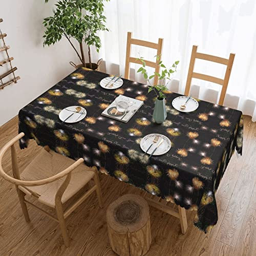 Tischdecke Happy New Year, Polyester, 137 x 183 cm, öl- und knitterfrei, waschbar, rechteckig