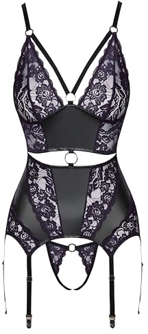 Cottelli Lingerie Strapshemd, Schwarz, S