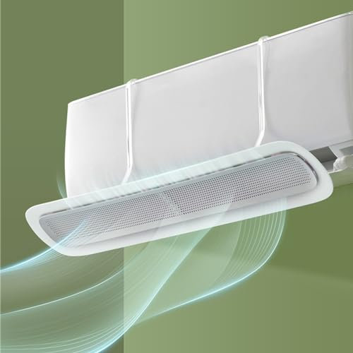 HJYryhyfddply Klimaanlage Split Windabweiser – Klimaanlagen-Abweiser Unterstützt die Kühlung/Heizung Der Luftzirkulation, Windleitblech Und -Richtung, Anti-Kondensation for Zuhause
