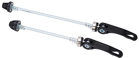 Senrusa 1 Pair Quick Release bike Skewer Bike Wheel Hub Front and Rear Skewers Cycling Tools (Black)