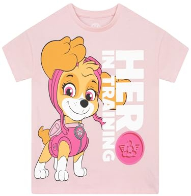 PAW PATROL Shirt Mädchen | Skye Mädchen T-Shirt | Kinder Sommer Kleidung | Rosa 104