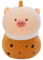 Schwein Plüschtier Stofftier Plüschkissen Spielzeug, Kuscheln Jen Pig Milchteebecher Kinder Schmusetier Geschenk für Kinder Mädchen Jungen (65 cm,Orange)