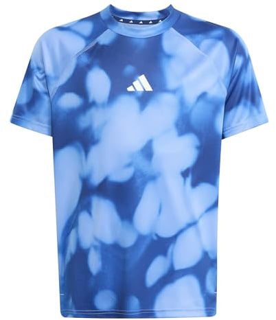 adidas Unisex Kids Trainings-T-Shirt mit Allover-Grafik