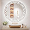 Badezimmer Spiegel mit Beleuchtung, Rund, LED Badezimmerspiegel Touch-Schalter, Dimmbar, Badspiegel, 3 Lichtfarbe Einstellbare Spiegel, Beschlagfrei 80 x 80 cm DP238