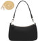 MUNSKT PU-Leder-Umhängetasche für Damen, Clutch-Handtaschen mit Kette, Schultertasche für Damen, kleine Umhängetasche mit Reißverschluss (Schwarz)