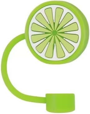 Green Lemon Straw Cover for Stanley 40&30 Oz Cup, 10mm Silicone Straw Covers Cap for Stanley Cup Accessories, Cute Straw Topper for Tumblers, Straw Cap Stopper for Reusable Straws Tip Lids 10mm