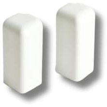 HORI® Außenecken Modern Weiß I Set mit 2 Stück I passendes Zubehör für Sockelleisten I Saubere Abschlüsse, präzise Außenkanten I Ideal für moderne Fußleisten. Außenecken Modern