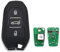 clé Télécommande Vierge KeylessGo Compatible Peugeot 208, 308, 508, 3008 (2017-2022) – 3 Boutons électronique 4A HITAG AES Main Libre