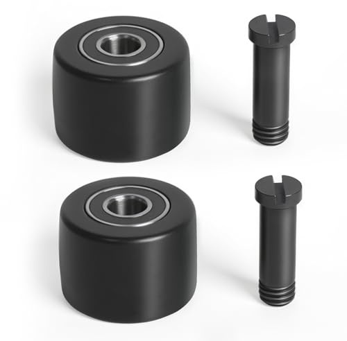 3037PAS Steel Pneumatic Belt Sander Bearing for Astro 3037 Air Belt Sander | Compatible with Astro Tool 3037 Air Belt Sander 1/2 x 18 Wheel Replacement, Belt Sander Pulley Roller Assembly, 2Sets