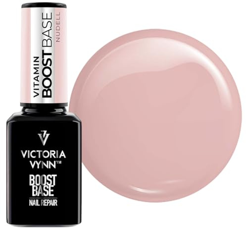 Victoria Vynn Vitamin BOOST BASE – Nagelverstärker Gel Base mit Fiberglas, Kalzium & Vitaminen E+B5 – Nudell 15ml