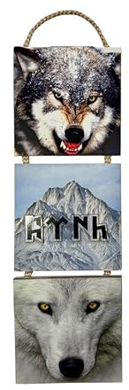 Gök-Türk Wandbild Wolf Ertugrul Bild für Wohnzimmer Büro Wohnung Deko Kunstdrucke - Türkcü Bozkurt Alttürkisch