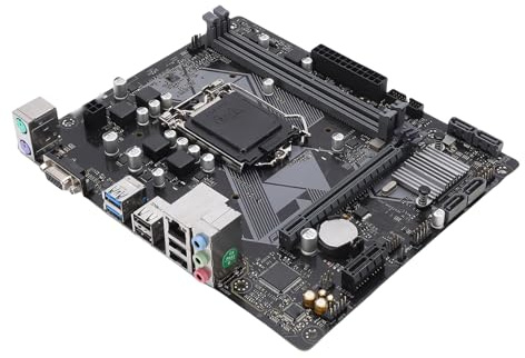 Sxhlseller H310M F R2.0 Micro-ATX-Computer-Motherboard Für LGA 1151, Unterstützt Core Pentium Gold Celeron der 9. und 8. Generation, DDR4 max. 32 GB, 3.0, USB 3.0, VGA, RJ45 LAN