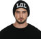 DonDon Mütze Herren Beanie Statement Wintermütze LOL