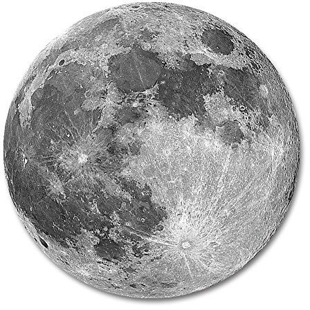 Smooffly Round Moon Mouse Pad by ,Special Earth Grey Fashion Design Circular Mousepad With Rubber 20cm (0020)
