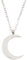 Happiness Boutique Damen Halbmond Kette in Silberfarbe | Zarte Kette mit Mond Anhänger Edelstahlschmuck