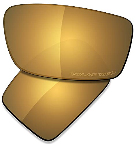 Saucer Verres de rechange haut de gamme pour lunettes de soleil Oakley Gascan High Defense – Bronze doré polarisé