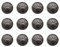 30 Stück Vintage Antik Metall Blazer Knöpfe mit Schaft äntel Knöpfe Jacke Knöpfe Hemd Anzug Hosen Knöpfe Runde Knöpfe für DIY Handwerk Handwerk 20 mm (schwarz)