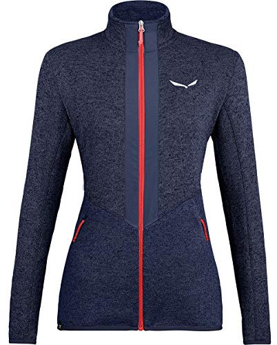 Salewa Damen Rocca 2 Pl W Fz Fleecejacke Midlayer, Navy Blazer Melange/6080, L EU