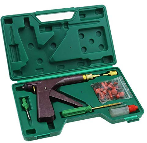 Be In Your Mind Tubeless Tyre Repair Kit, with Storage Box for Round Hole Tyre Fixing Puncture Plug Mending