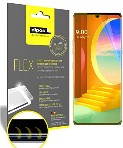 dipos I 2X Schutzfolie 100% kompatibel mit LG Velvet 4G Folie I Full Cover 3D Displayschutz-Folie