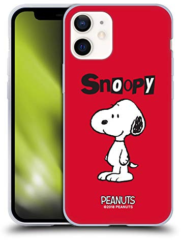 Head Case Designs Licenciado Oficialmente Peanuts Snoopy Personajes Carcasa de Gel de Silicona Compatible con Apple iPhone 12 Mini