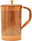 Carafe en cuivre pur pour la guérison ayurvédique sans doublure intérieure - 1,5 L (modèle 8)