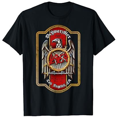 Slayer - T-Shirt Officiel de la Biere - Noir, Unisex, Taille S, Manche Longue