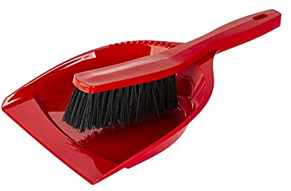 1 balayette en plastique rouge pour la maison, le sol, la cuisine