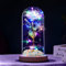 crayfomo Forever Rose Flowers Gifts for Her,Enchanted Artificial Rose with Colorful LED Light in Glass Dome,Romantic Present for Valentine's Day Mother's Day Anniversary Birthday Christmas