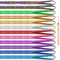 AvoDovA Haar Lametta, 12 Farben Glitzer Strähnen Haare, Farbiger Haarverlängerungs Extensions, Haarteile Colored, Multi-Farben Haarsträhnen, Synthetic Hair Extensions, Glitzer Haarteile mit Kit Hooks