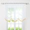 Delien Voile Gardinenschals 1 Stück Transparenter Einfarbige Vorhang mit Satinband Fensterschals Gardine mit Gewellter Saum mit Kräuselband BxH 500x140cm,Orange
