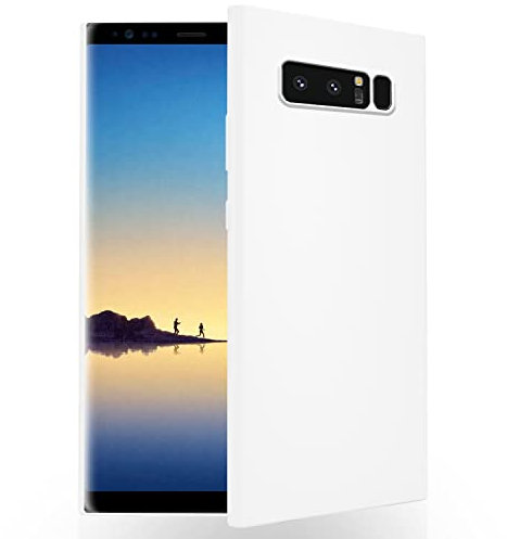 N NEWTOP Cover Compatibile per Samsung Galaxy Note 8, Custodia TPU SOFT Gel Silicone Ultra Slim Sottile Flessibile Case Posteriore Protettiva (Bianco)