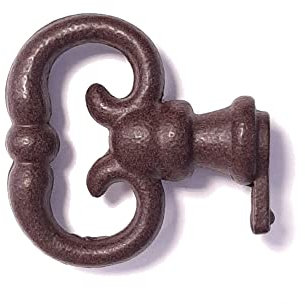 cyclingcolors fausse clé de serrure meuble ancien décoration rustique vintage clef zamak (rouille)