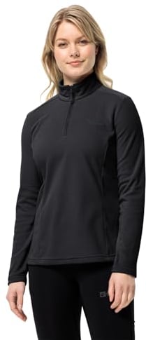 Jack Wolfskin Damen Taunus Hz W Fleecepullover, Schwarz, M EU
