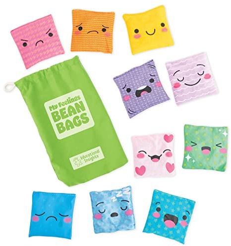 Learning Resources My Feelings Bean Bags, Ages 3+, Set of 10, Social Emotional Learning Toy for Kids to Explore Emotions Through Play
