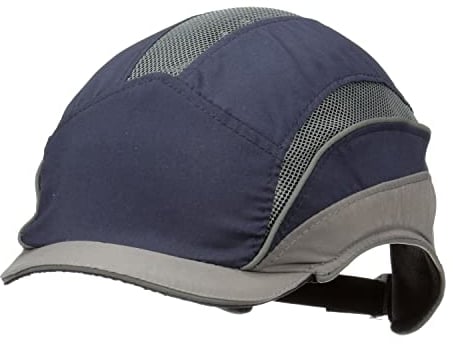 3M™ First Base™ 3 Bump Cap 2031215, Elite, blu navy/grigio, visiera micro, 25 mm
